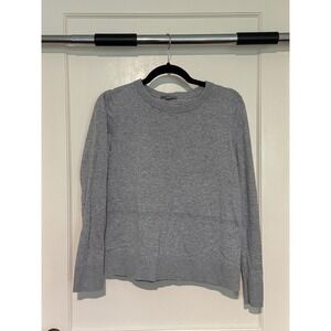 COS Gray Crew Neck Long Sleeve Knit Sweater Minimalist Size S‎